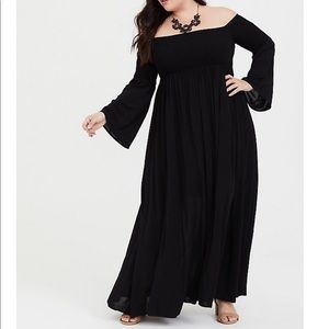 Torrid off the shoulder maxi